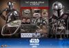 Movie Masterpiece Mandalorian & Grogu Deluxe Edition 1/6 Scale - Star Wars The Mandalorian | Hot Toys Figure