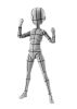 S.H.Figuarts Body-kun Ken Sugimori Edition Wire Frame Gray Color Ver. - Art Reference | BANDAI SPIRITS Figure
