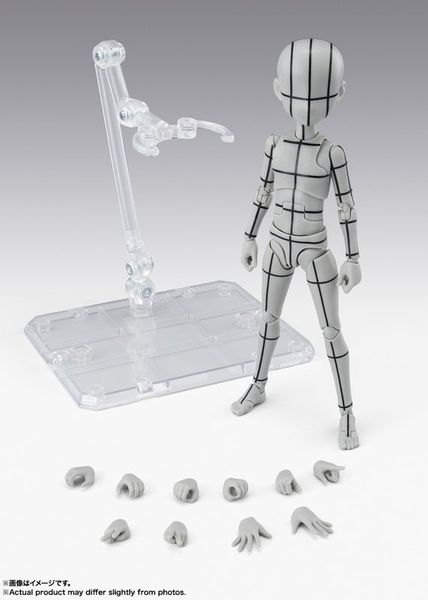 S.H.Figuarts Body-kun Ken Sugimori Edition Wire Frame Gray Color Ver. - Art Reference | BANDAI SPIRITS Figure