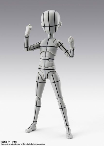 S.H.Figuarts Body-kun Ken Sugimori Edition Wire Frame Gray Color Ver. - Art Reference | BANDAI SPIRITS Figure