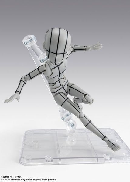 S.H.Figuarts Body-kun Ken Sugimori Edition Wire Frame Gray Color Ver. - Art Reference | BANDAI SPIRITS Figure