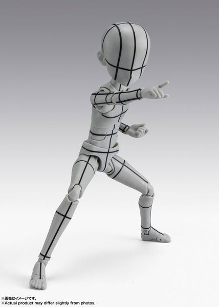 S.H.Figuarts Body-kun Ken Sugimori Edition Wire Frame Gray Color Ver. - Art Reference | BANDAI SPIRITS Figure