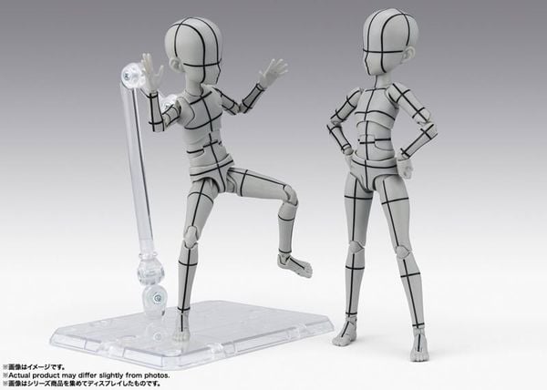 S.H.Figuarts Body-chan Ken Sugimori Edition Wire Frame Gray Color Ver. | BANDAI SPIRITS Figure