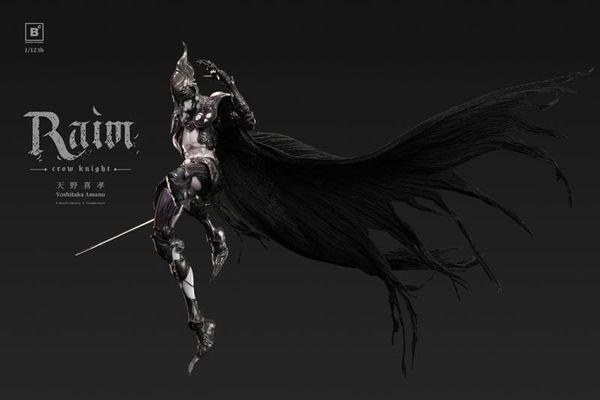 Crow Knight RAIM 1/12 Action Figure - Beautiful Chemistry x Yoshitaka Amano | Underverse Figure