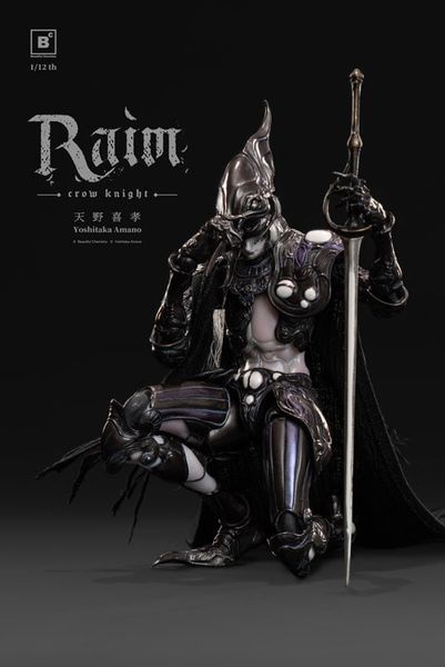 Crow Knight RAIM 1/12 Action Figure - Beautiful Chemistry x Yoshitaka Amano | Underverse Figure