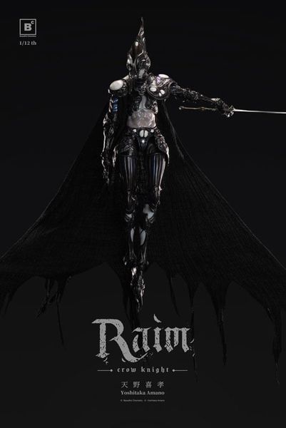 Crow Knight RAIM 1/12 Action Figure - Beautiful Chemistry x Yoshitaka Amano | Underverse Figure