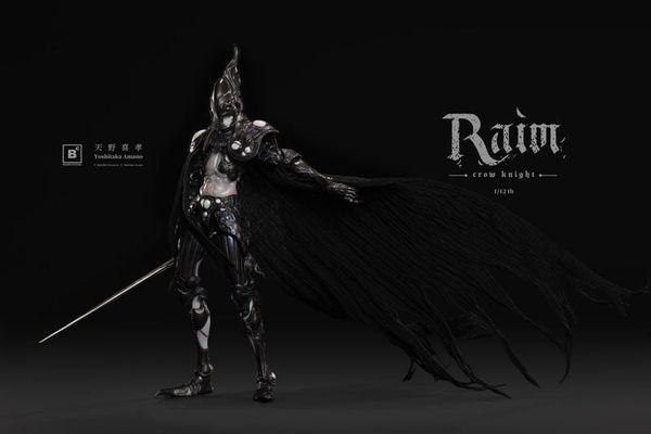 Crow Knight RAIM 1/12 Action Figure - Beautiful Chemistry x Yoshitaka Amano | Underverse Figure