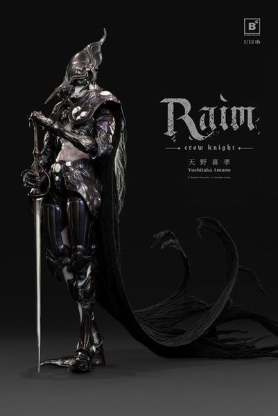 Crow Knight RAIM 1/12 Action Figure - Beautiful Chemistry x Yoshitaka Amano | Underverse Figure