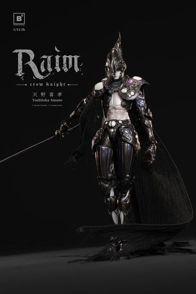 Crow Knight RAIM 1/12 Action Figure - Beautiful Chemistry x Yoshitaka Amano | Underverse Figure
