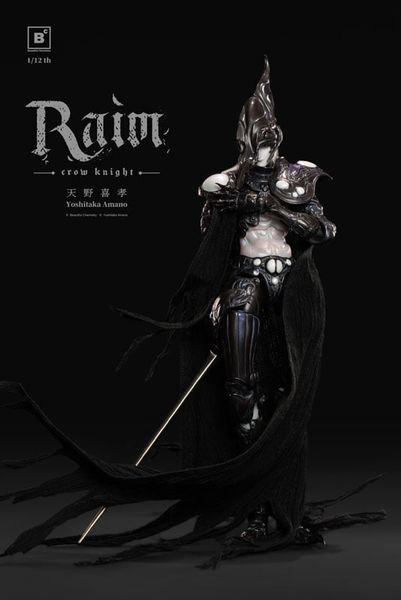 Crow Knight RAIM 1/12 Action Figure - Beautiful Chemistry x Yoshitaka Amano | Underverse Figure