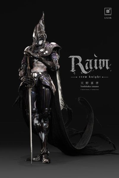 Crow Knight RAIM 1/12 Action Figure - Beautiful Chemistry x Yoshitaka Amano | Underverse Figure