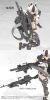 LittleArmory LA MD03 Megami Device Equipment Set Machine Gun A Plastic Model - Tomytec Figure