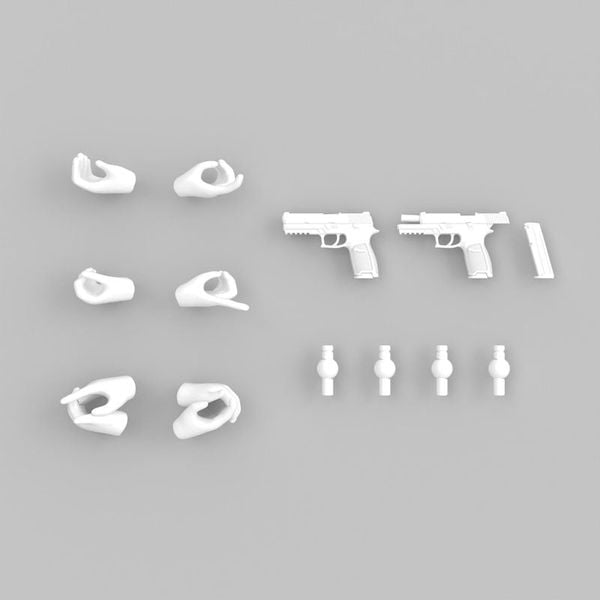 LittleArmory [LA OP23] Gun Holding Hand for Megami Device 2 White 1/12 - Megami Device | Tomytec Plastic Model