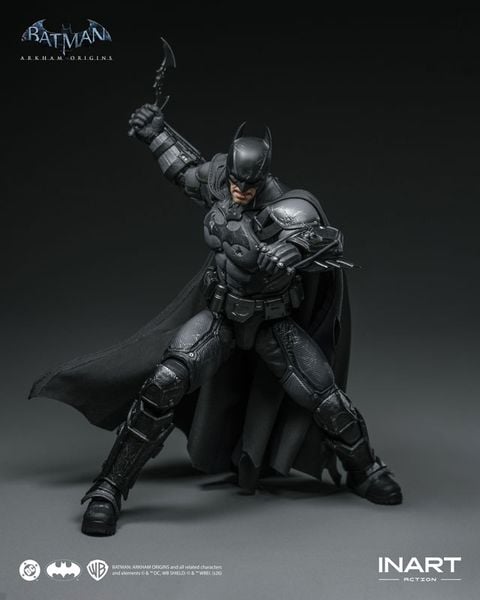 Batman Battle Damaged Version 1/12 - Batman Arkham Origins | INART Figure