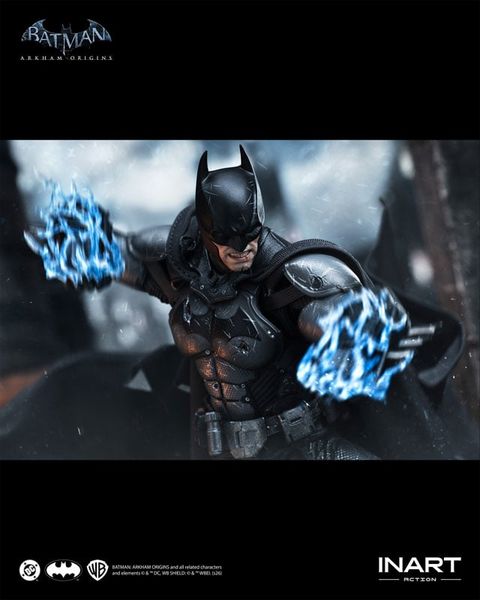 Batman Battle Damaged Version 1/12 - Batman Arkham Origins | INART Figure