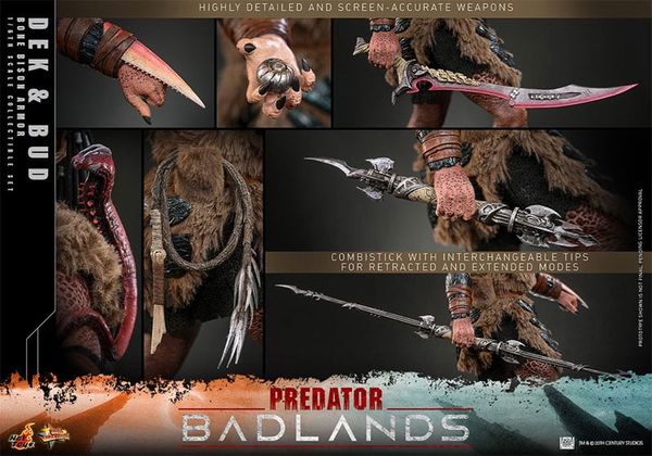 Movie Masterpiece 1/6 Dek Bone Bison Armor & Bud - Predator Badlands | Hot Toys Figure