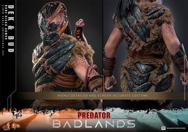 Movie Masterpiece 1/6 Dek Bone Bison Armor & Bud - Predator Badlands | Hot Toys Figure