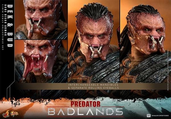 Movie Masterpiece 1/6 Dek Bone Bison Armor & Bud - Predator Badlands | Hot Toys Figure