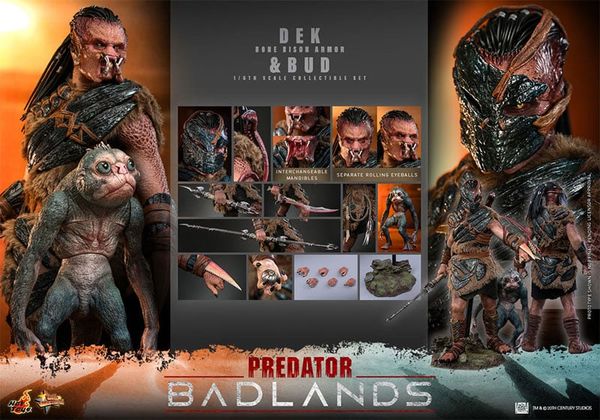Movie Masterpiece 1/6 Dek Bone Bison Armor & Bud - Predator Badlands | Hot Toys Figure