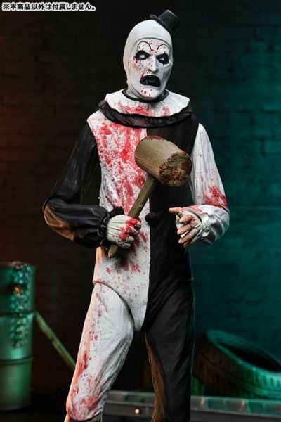 Art the Clown Ultimate 7 Inch Action Figure Blood Splatter ver - Terrifier 2 | Neca Figure