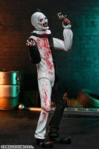Art the Clown Ultimate 7 Inch Action Figure Blood Splatter ver - Terrifier 2 | Neca Figure