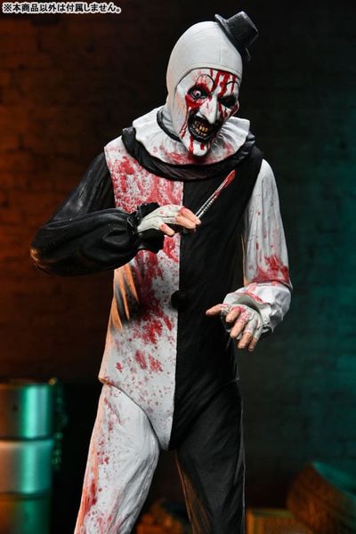 Art the Clown Ultimate 7 Inch Action Figure Blood Splatter ver - Terrifier 2 | Neca Figure