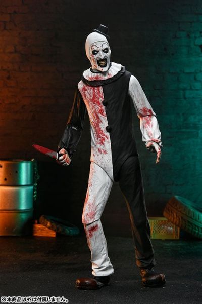 Art the Clown Ultimate 7 Inch Action Figure Blood Splatter ver - Terrifier 2 | Neca Figure
