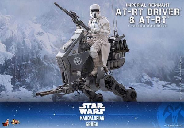 Movie Masterpiece Imperial Remnant AT RT Driver & AT RT 1/6 Star Wars The Mandalorian | Hot Toys Figure