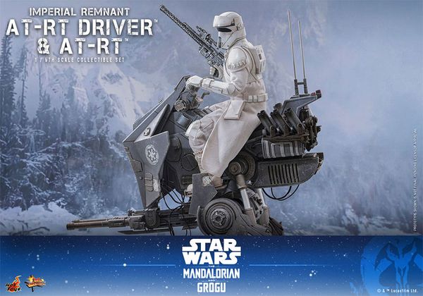 Movie Masterpiece Imperial Remnant AT RT Driver & AT RT 1/6 Star Wars The Mandalorian | Hot Toys Figure