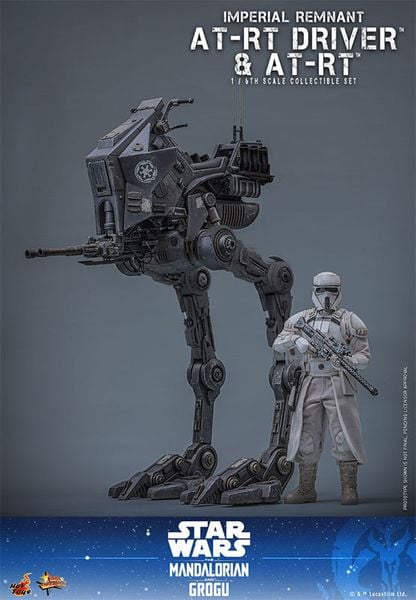 Movie Masterpiece Imperial Remnant AT RT Driver & AT RT 1/6 Star Wars The Mandalorian | Hot Toys Figure