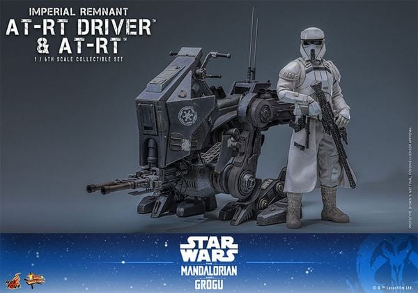 Movie Masterpiece Imperial Remnant AT RT Driver & AT RT 1/6 Star Wars The Mandalorian | Hot Toys Figure