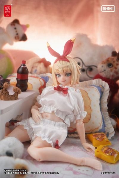 Puff Sleeves Loungewear White - DOLL ACCESSORY | Snail Shell Goods