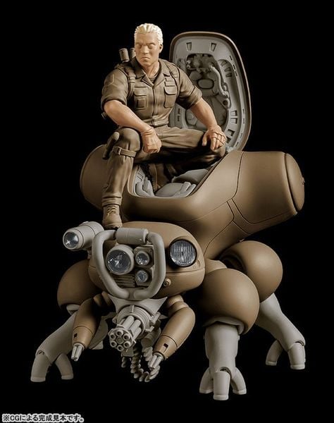 PLAMAX minimum factory MF-95 Batou with Fuchikoma 1/20 Plastic Model - Ghost in the Shell Series | Max Factory Plastic Model