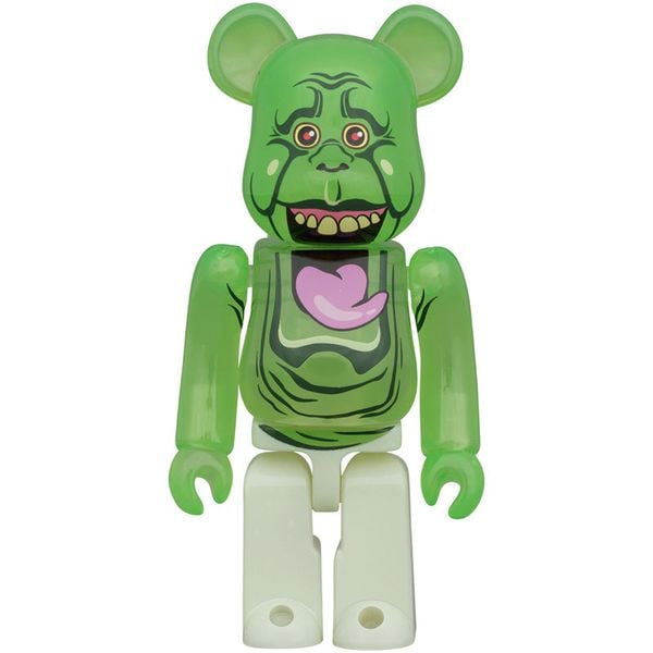 BE@RBRICK 2PCS SET Stay Puft Marshmallow Man & Slimer - Ghostbusters | Medicom Toy Figure