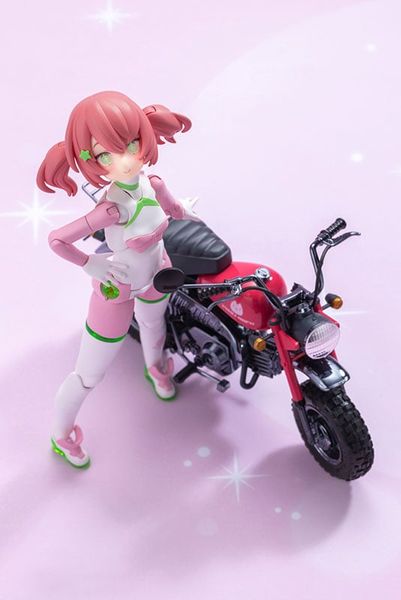 Megami Device PUNI MOFU Racing Mao with Honda Z50J-1 Monkey Plastic Model Kit