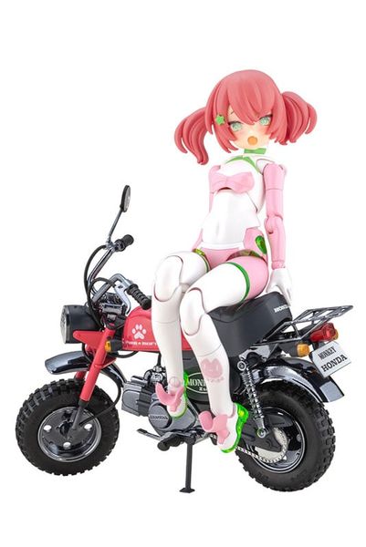 Megami Device PUNI MOFU Racing Mao with Honda Z50J-1 Monkey Plastic Model Kit