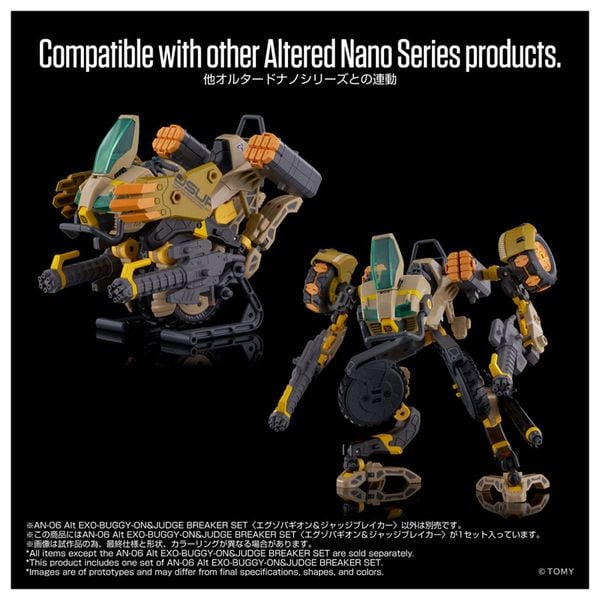 Altered Nano AN-06 Alt EXO BUGGY ON JUDGE BREAKER SET - Altered Nano | Takara Tomy Action Figure