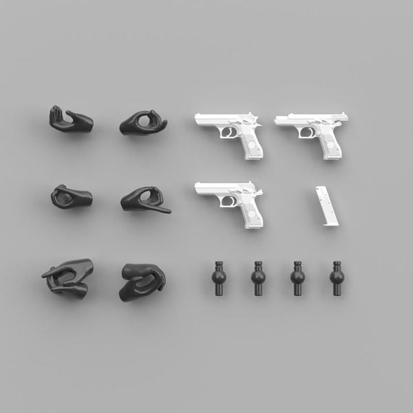 LittleArmory LA OP24 Gun Holding Hand for Megami Device 2 Black – Megami Device | Tomytec Goods