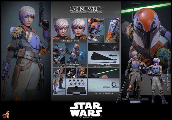TV Masterpiece Sabine Wren 1/6 - Star Wars Rebels | Hot Toys Figure