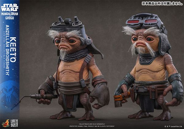 Life-size Masterpiece 1/1 Keeto Anzellan Droidsmith - Star Wars The Mandalorian | Hot Toys Figure
