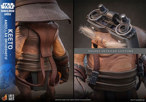 Life-size Masterpiece 1/1 Keeto Anzellan Droidsmith - Star Wars The Mandalorian | Hot Toys Figure