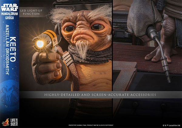 Life-size Masterpiece 1/1 Keeto Anzellan Droidsmith - Star Wars The Mandalorian | Hot Toys Figure