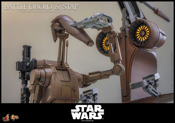 Movie Masterpiece Battle Droid & STAP 1/6 Star Wars Episode I The Phantom Menace | Hot Toys Figure