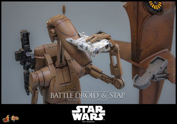 Movie Masterpiece Battle Droid & STAP 1/6 Star Wars Episode I The Phantom Menace | Hot Toys Figure