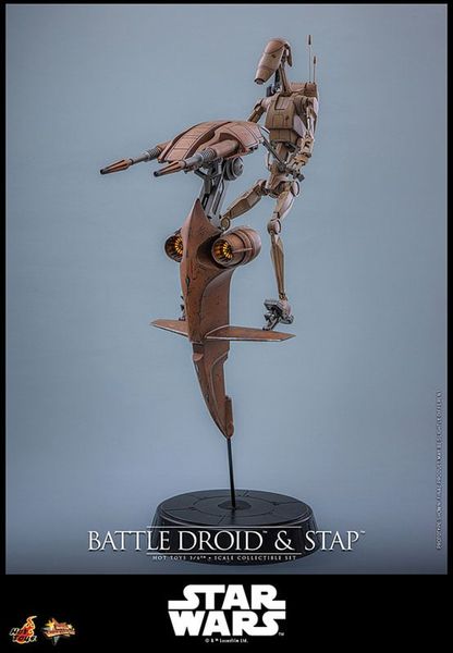 Movie Masterpiece Battle Droid & STAP 1/6 Star Wars Episode I The Phantom Menace | Hot Toys Figure