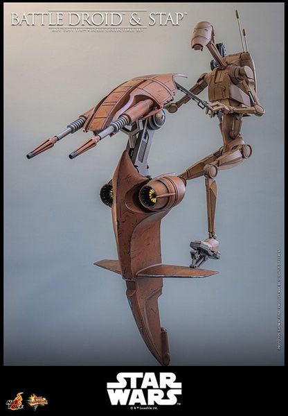 Movie Masterpiece Battle Droid & STAP 1/6 Star Wars Episode I The Phantom Menace | Hot Toys Figure