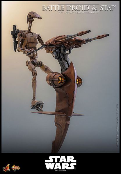 Movie Masterpiece Battle Droid & STAP 1/6 Star Wars Episode I The Phantom Menace | Hot Toys Figure