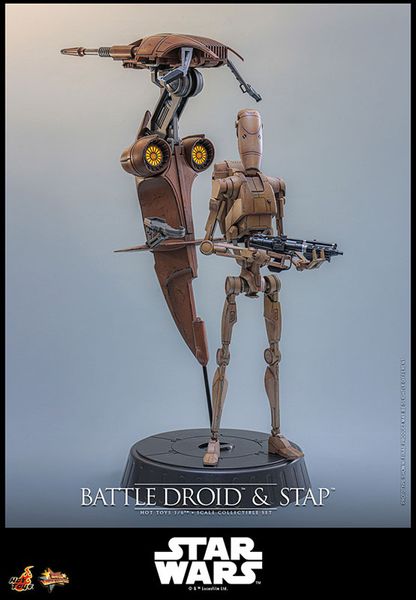 Movie Masterpiece Battle Droid & STAP 1/6 Star Wars Episode I The Phantom Menace | Hot Toys Figure