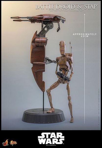 Movie Masterpiece Battle Droid & STAP 1/6 Star Wars Episode I The Phantom Menace | Hot Toys Figure