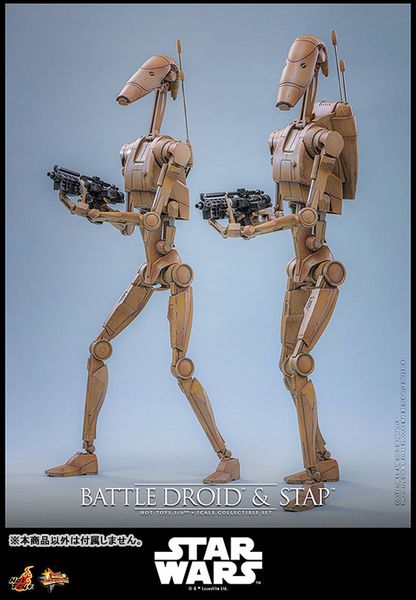 Movie Masterpiece Battle Droid & STAP 1/6 Star Wars Episode I The Phantom Menace | Hot Toys Figure